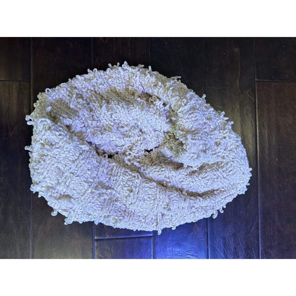 Peace & Pearls Women's Ivory Chenille Infinity Scarf, One Size